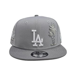 Xám Los Angeles Dodgers Palm Tree Storm Tấm che màu xám Đáy xám 2024 Spot Nam Nữ Thời trang Thể thao ngoài trời Mũ bóng chày AA