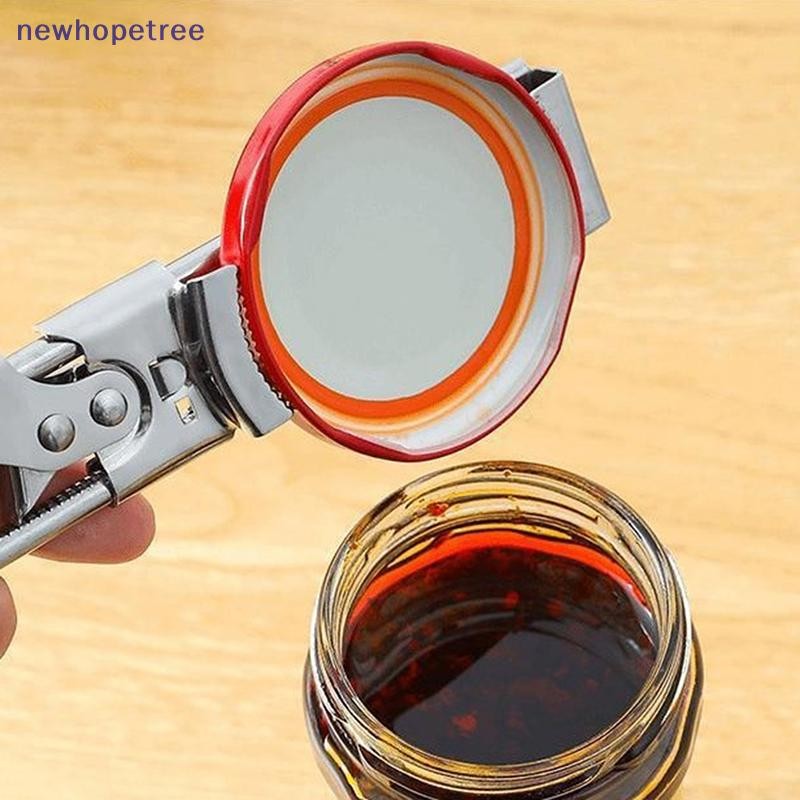 NTVN Dụng cụ mở chai có thể điều chỉnh bằng thép không gỉ Chai thủ công có thể điều chỉnh Dụng cụ mở tay yếu Dễ dàng giữ Phụ kiện nhà bếp Bộ OIK