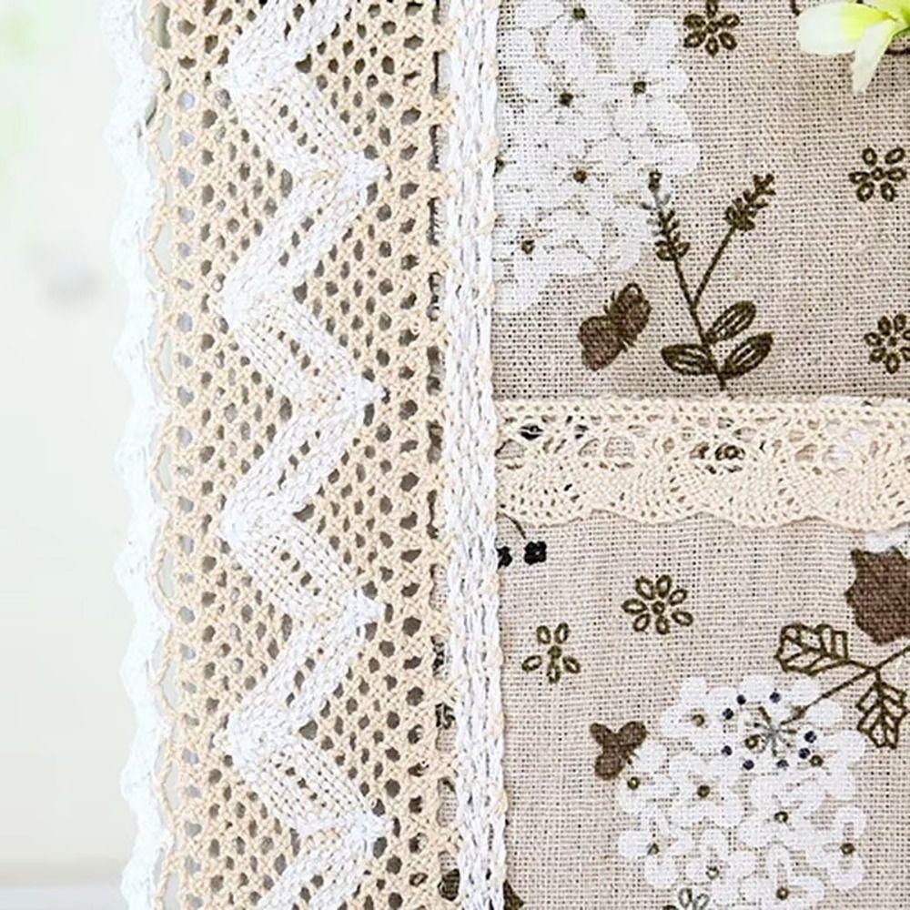 HAPPYNOOK 1 Tấm Che Bụi Tủ Lạnh, 55x120cm Có Túi Bảo Quản Vải Tủ Lạnh, Khăn Máy Giặt Vải Lanh Cotton Chống Bụi