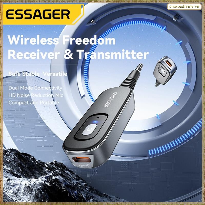 [K O G X] Bộ phát thu âm thanh Bluetooth có Mic Âm nhạc nổi không dây cho PC TV Loa ô tô