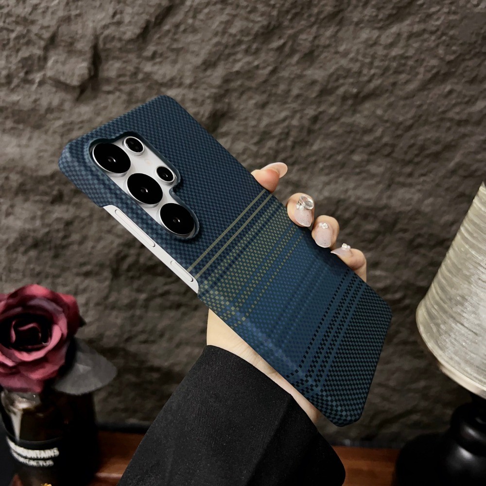 Ốp từ tính họa tiết sợi Carbon siêu mỏng Micro Matte cho Samsung S26 Ultra S25 Ultra S24 Ultra S24 S25 + S23 Vỏ chống sốc mờ siêu mỏng
