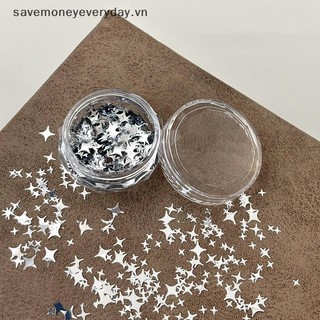 [savemoneyeveryday] 1 Hộp Móng Tay Lấp Lánh Hình Ngôi Sao Kim Sa Lấp Lánh Mảnh Lấp Lánh Paillette Móng Tay Nghệ Thuật Quyến Rũ Trang Trí DIY Lát Phụ Kiện [vn]