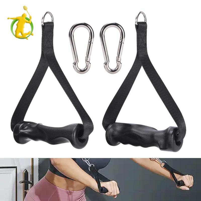 2x Tay cầm dây kháng lực Kẹp đính kèm để rèn luyện sức mạnh Tập luyện Yoga