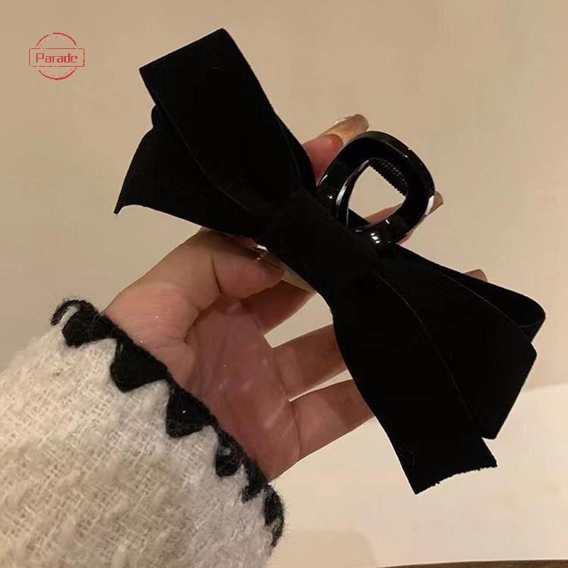 Cuộc diễu hành Hàn Quốc nhung cổ điển lớn bắt tóc cô gái ngọt ngào mũ đội đầu phía sau kẹp tóc màu đen VN