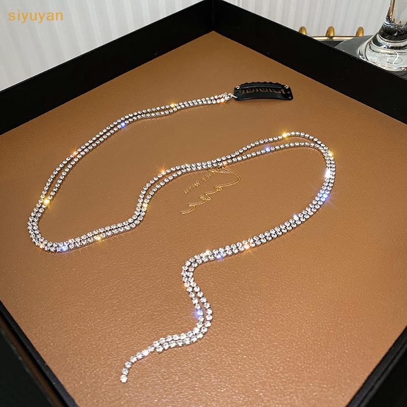 Siyuyan Full Kim Cương Giả Cho Nữ Dài sel Pha Lê Tóc Kẹp Tóc Tiệc Cưới VN