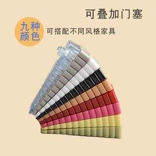 Silicone Chống Gió Cắm Cửa Chặn Cửa Chặn Cửa Thiết Bị Cửa Hàng Đầu Thẻ Cửa An Toàn Chống Va Chạm Cố Định Hút Cửa