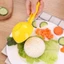Ở Lại Nửa Vòng Tròn Cơm Khuôn Cho Gia Đình Nấu Nhựa Bán Cầu Muỗng Cơm Khuôn