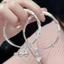 Vòng tay kéo đẩy hoa phong cách Trung Quốc có thể điều chỉnh hình trái tim tre liên kết hoa nở vòng tay Trang sức thời trang [8C]