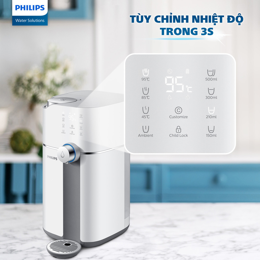 Máy lọc nước RO để bàn Philips ADD6910 - Hàng Chính Hãng - Bảo Hành 24 Tháng