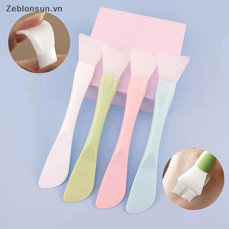 # Hb # Bàn chải mặt nạ silicon mềm với máy cạo tích hợp Bàn chải phim bùn sử dụng kép DIY Film Điều chỉnh công cụ làm đẹp.