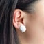 Bông tai áp lực GUSTAVA, Bông tai áp lực Keloid màu đen không viền, Thiết kế sáng tạo Màu vàng Sụn bằng thép không gỉ Phụ kiện trang sức