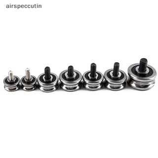 Airpeccutin SG15 SG20 SG25 SG66 + M5 M6 M8 Vòng bi ròng rọc thép vít Hướng dẫn theo dõi Con lăn EN