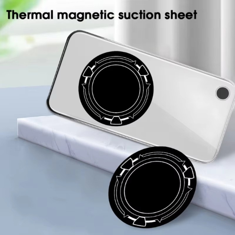 Mặt Trăng 6cm 9cm Tấm Tản Nhiệt Từ Tính Miếng Dán Nhẫn Tấm Từ Tính Giá Đỡ Điện Thoại Đa Năng Quạt Làm Mát Kim Loại P