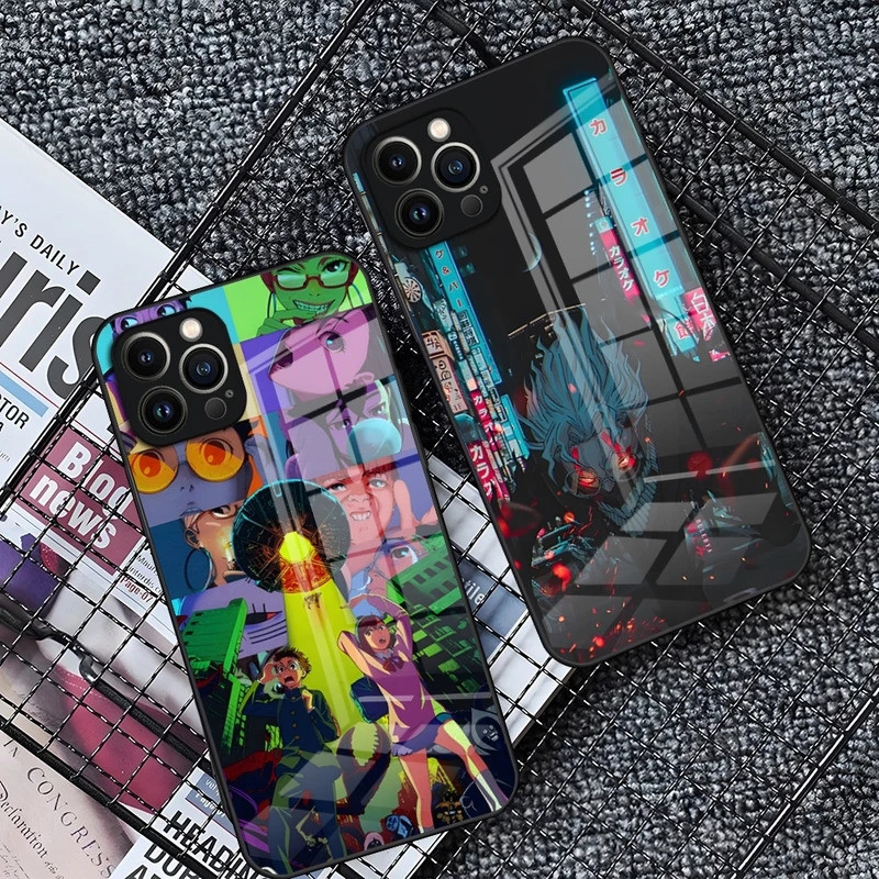 Ốp Điện Thoại BK-1 D-Dandadan Cho IPhone 16 17,15 14 Pro 11 13 12 Mini XS XR Max 6 8 7 Plus SE Kính Thiết Kế Sang Trọng Cove
