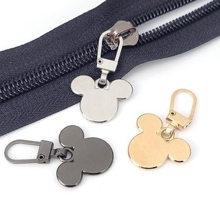 10 móc khoá kéo thay thế, móc khoá dây kéo, móc phéc mơ tuya túi xách, balo, quần áo đầu Mickey