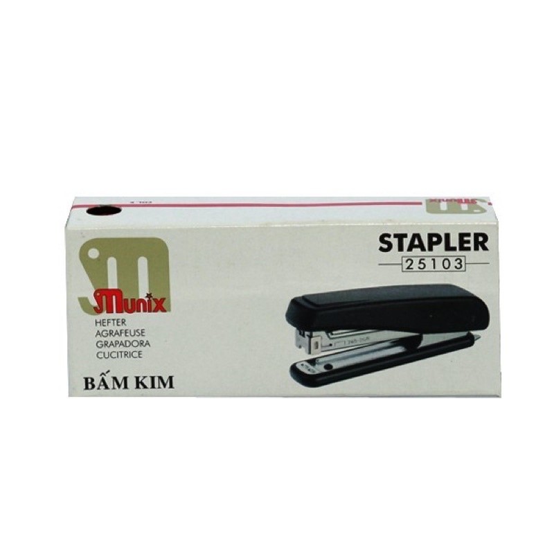 Bấm kim, dập ghim, lưu trữ giấy tờ, hồ sơ số No.3 Munix 25103 ( sản xuất tại Ấn Độ).