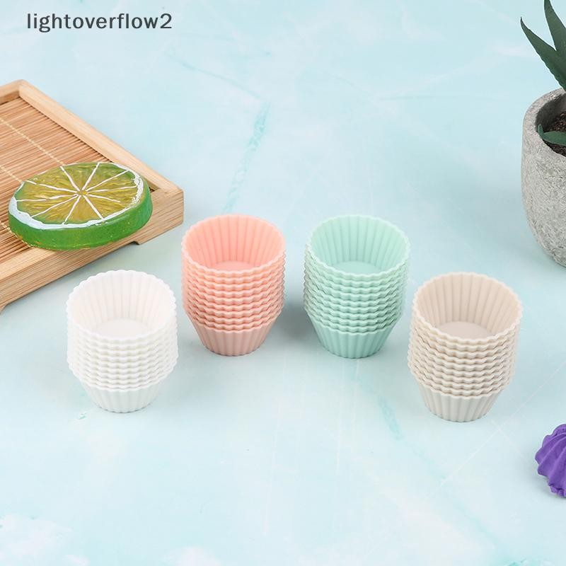 [Mới] 10 Khuôn Làm Bánh Silicon Hình Tròn Muffin Cup Mini Cake Cup Dụng ...