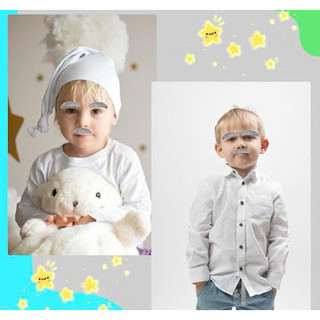 Bộ Râu, Ria Mép Giả Hoá Trang Người Cao Tuổi Nam Trung Niên Qiqishop HaminStore