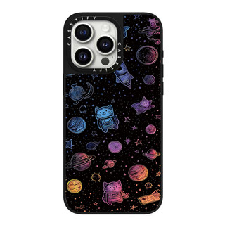 Cosmic Cat Animal Bảng chữ cái Vỏ điện thoại cứng bằng kính cho iPhone 17 Pro Max 16 Plus 15 14 13 12 11 Vỏ bọc hoàn toàn Vỏ Acrylic phía sau chống sốc