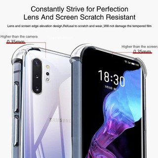 Túi Khí Mềm Ốp lưng Samsung Galaxy Note10 Note 10 Plus Lite 10Plus 10Lite Pro 5G Funda Silicon Trong Suốt Ban Đầu Ốp Lưng