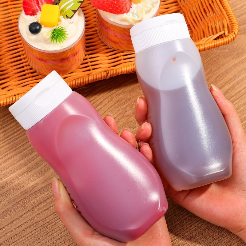 1 / 2 / 4 Cái PE Dày Nước Sốt Nhà Bếp Chia Bóp Chai- Đơn Giản Bền Syrup Mật Ong Phụ Đóng Gói Bình Di Động