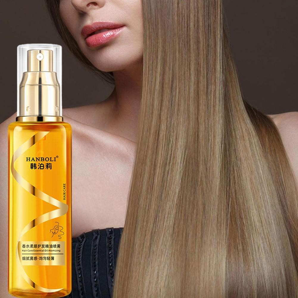 Tinh chất chăm sóc tóc mịn màng Cải thiện tóc khô và xoăn Dầu dưỡng ẩm dầu thơm K8p9