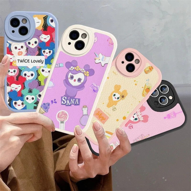 TP-1 L-Laburi T-Twice Lovelys Ốp Điện Thoại Da Cứng Cho IPhone 16 17.35 14 13 12 Mini 11 14 Pro Max Xs X Xr 7 8 Plus Fund