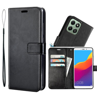 Ốp lưng HONOR X6B JDY-LX1 X6A X6B JDY-LX2 x6a x6b Vỏ da doanh nhân có thể gập lại túi khóa có dây ví và vỏ điện thoại YDTH