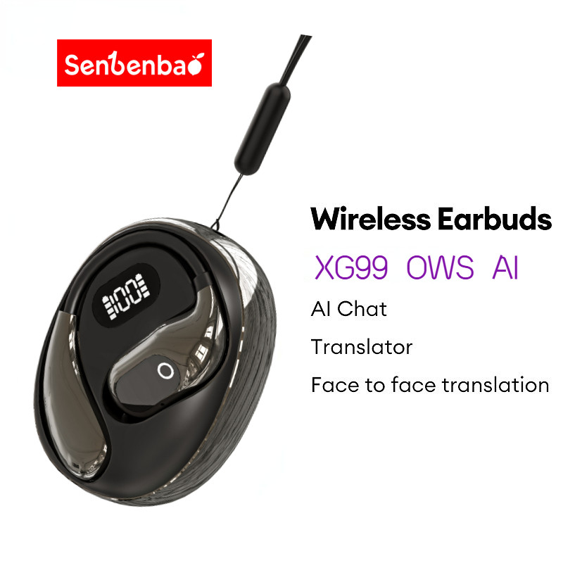 Senbenbao XG99 OWS AI Voice Dịch tức thì Tai nghe Bluetooth Tai nghe chơi game Bluetooth có độ trễ thấp 5.4