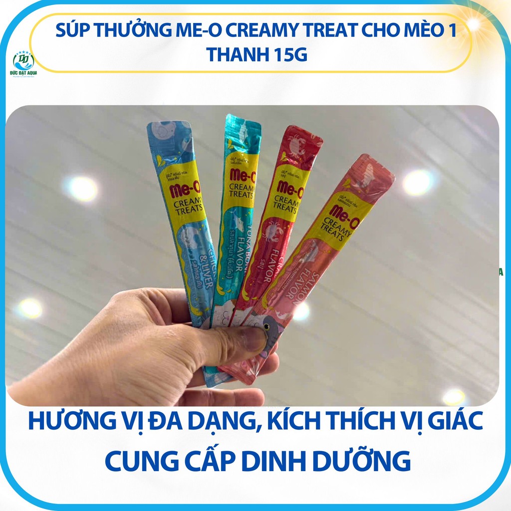 Súp thưởng Me-o Creamy Treat cho mèo 1 thanh 15g Có súp thưởng, mèo cưng mê tít date mới nhất 7