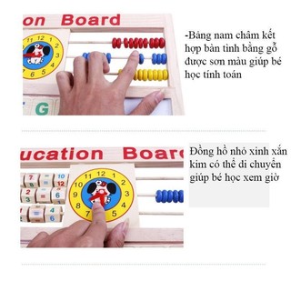 Bảng Học EDU Thông Minh Ghép Số Và Chữ 2 Mặt Bằng Nam Châm  Bảng Ghép Nam Châm 2 Măt Giúp Bé Phát TriểnTrí Tuệ GO68