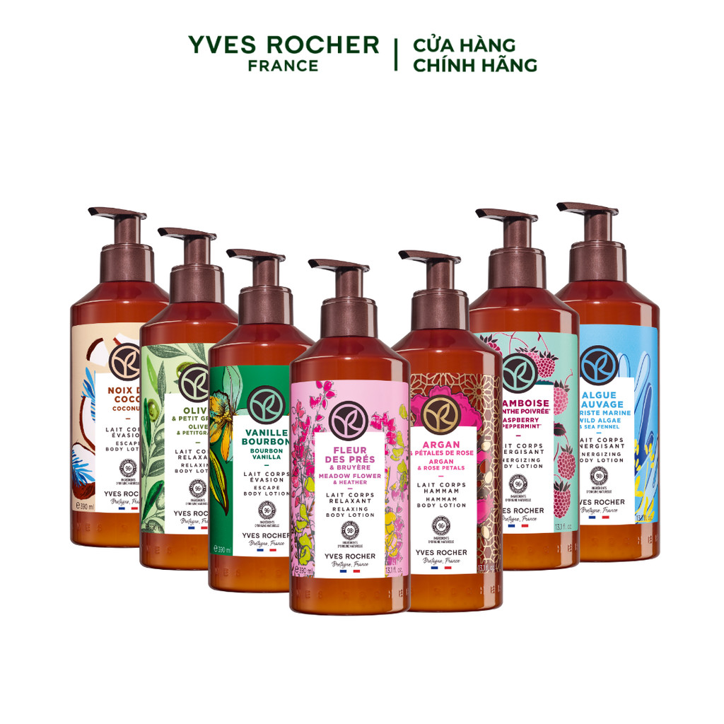 Ảnh Sữa dưỡng thể thiên nhiên Yves Rocher Body Lotion 390ml (đa dạng mùi hương) 1