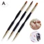Bộ cọ lót móng tay nghệ thuật sọc kiểu Pháp Mẹo bút vẽ dòng siêu mỏng Dual End Uv Gel Paing Brush Dụng cụ làm móng tay VN