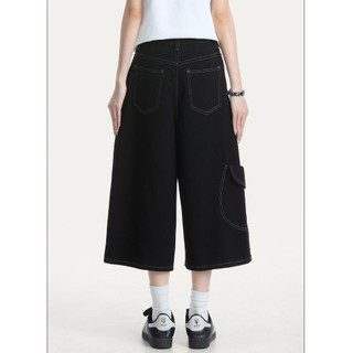 Quần short denim nam ESEA phong cách đường phố cổ điển Mỹ phong cách Nhật Bản chất lượng cao phong cách trung tính