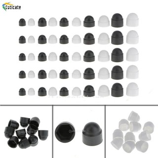 10x Nút Nylon Nhựa Đen / Đầu DOME Lục Giác Vít Bu Lông Mũ M6 X 10MM
