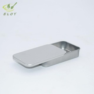 [MAO] Hộp thiếc rỗng hình chữ nhật bằng kim loại Tinplate Đẩy kẹo Hộp đựng thuốc Hộp lưu trữ VN