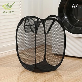 [ELOY] Sọt lưới đựng quần áo bẩn chưa giặt túi giỏ đựng đồ thoáng khí kết hợp khung nhựa iêu nhẹ bền bỉ VN