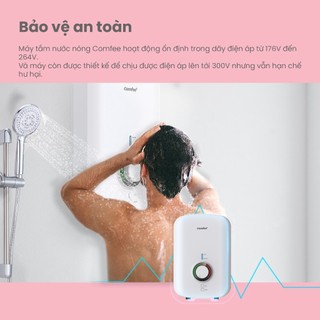 [Lắp đặt 0Đ- HN-HCM] Máy tắm nước nóng trực tiếp COMFEE CWH-45MVNVN(W)-CB- chống rò điện| BH 2 năm