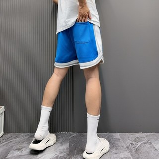 Mesh Summer Basketball Shorts Men's Oversize Loose Breathable Men's American Quick-Drying Short-Length Pants 7l6h