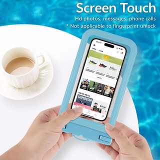 Túi điện thoại chống nước IPX8 cảm ứng nhạy chụp ảnh rõ, kèm dây đeo tiện lợi, dùng khi bơi lội du lịch