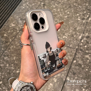 ibumpers Ốp Điện Thoại iPhone Hàn Quốc Đơn Giản Cà Phê Cặp Đôi Họa Tiết Ốp Lưng Trong Suốt Nhám Mờ Chống Bẩn Chống Sốc Cho IPhone 16 15 14 12 13 11 Pro Max IP 7 8 Plus X XS XR