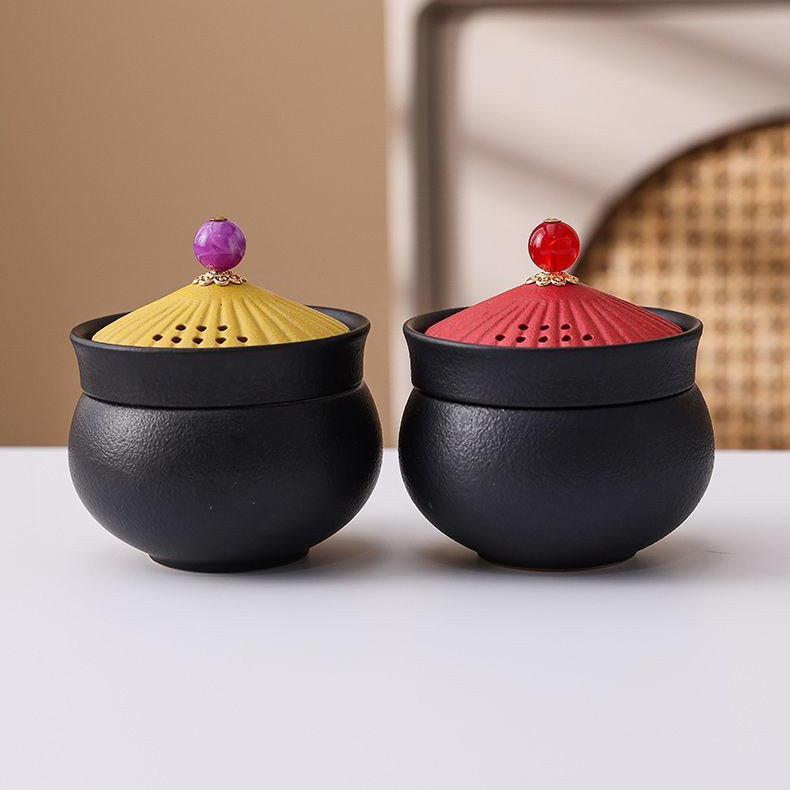 Bộ trà du lịch bằng gốm di động Vỏ bát Cốc nhanh Một nồi Một cốc có túi Bộ trà đơn Bộ trà giải trí văn phòng