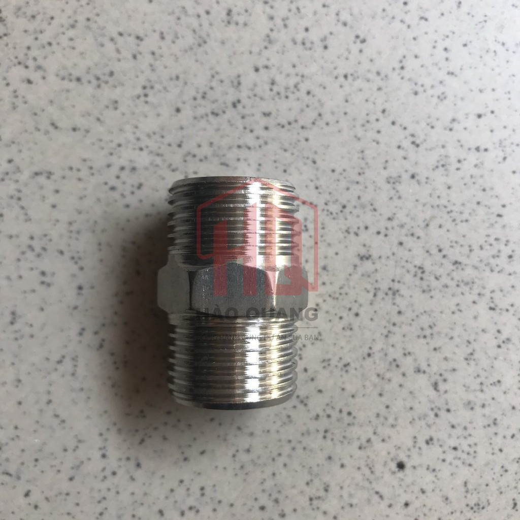 Kép Inox Ren Ngoài 21,27,27-21 – Nối Ống Nước, Khí Nén, Chống Gỉ