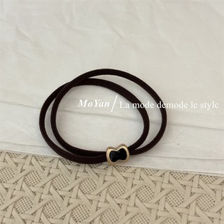 Phong Cách Mới Nơ Đen Thắt Buộc Tóc Nữ Phong Cách Hàn Quốc Dây Buộc Tóc Đơn Giản Dây Cao Su Thời Trang Đi Lại Dây Buộc Tóc Da 5.21 RN1R