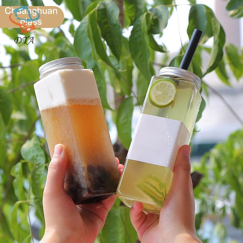[DTA] 500ml Nước ép trái cây cầm tay Chai trà pha lạnh Chai nước giải khát bằng nhựa trong suốt Chai trà sữa dùng một lần VN
