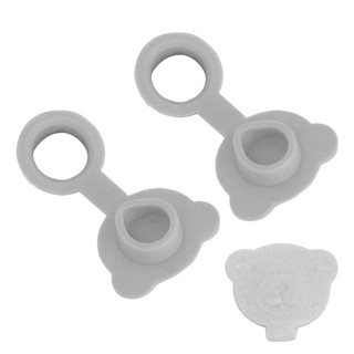 Nút chặn bồn tắm bằng silicon 2 chiếc Thiết kế hình gấu Phòng tắm Thay thế bồn tắm Nút chặn bồn rửa chống rò rỉ Thoát nước cắm antirtvn