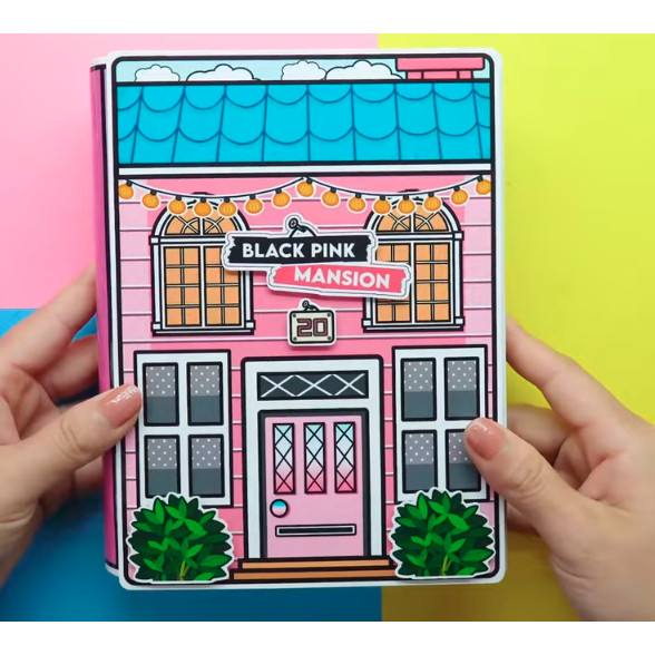 Búp bê giấy AVATAR Black Pink Mansion Quiet Book -ĐỒ CHƠI THỦ CÔNG DIY