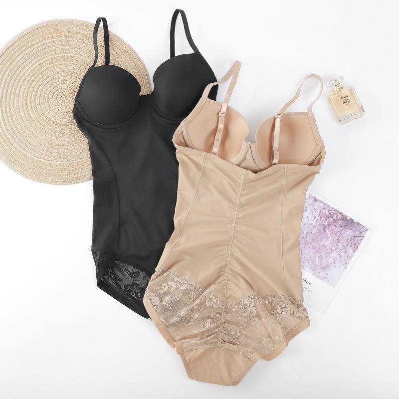 Phụ Nữ Của Cơ Thể Điêu Khắc Shapewear Bodysuit Bụng Hỗ Trợ Ngực Hình Dạng Cơ Thể Shaper Miễn Phí Áo Ngực Với Thép Vòng Hip Nâng Bodysuit