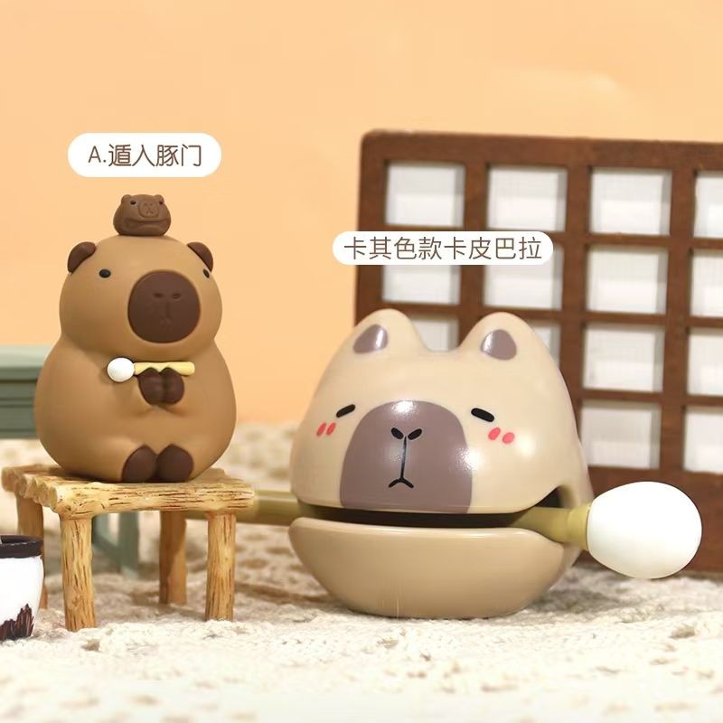 / điểm Đồ chơi thông thường Con lắc thối Kapibara Cá gỗ Capybara Đồ chơi giải nén Văn phòng Trang trí máy tính để bàn Cặp đôi Quà tặng nhỏ ghj7