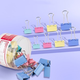 Set kẹp tài liệu giấy tờ văn phòng sắc màu kẹp bướm kẹp giấy size 15mm 19mm 25mm 32mm 41mm51mm văn phòng tiện lợi-SUNND